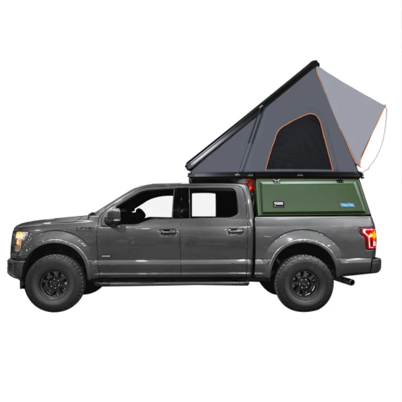 Camping Aluminum Rooftop Tent Car Triangle Hard shell Roof Top Tent For Outdoor Camping Hiking Top Roof Car Tent 4 Person