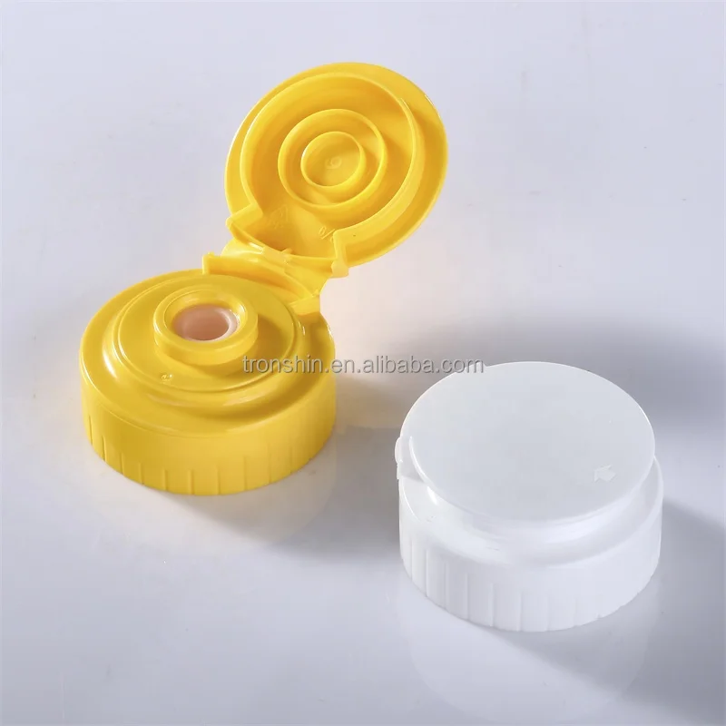 Wholesale Factory Price 38/400 Ketchup Bottle Cap With Silicone Valve For Inverted Squeeze Bottle