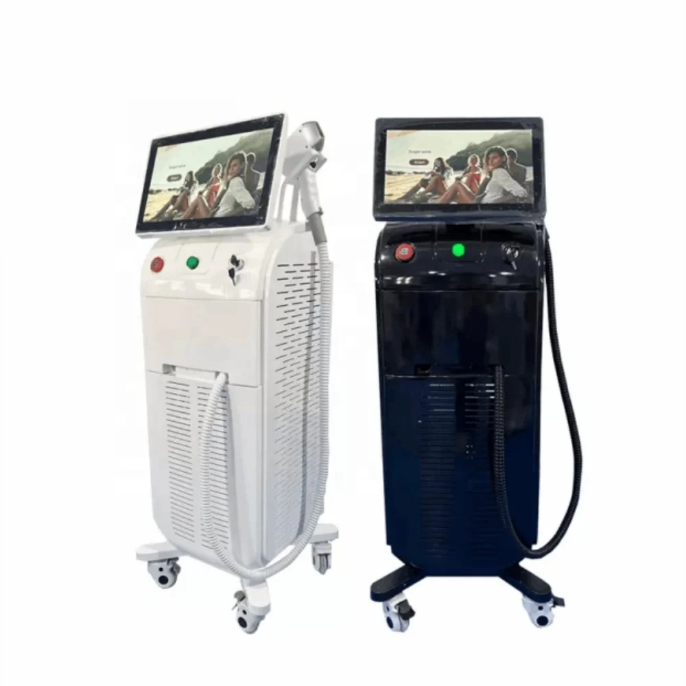 Cloud computing 2023 Hot Dual or one Heads Ice Titanium CE TUV ISO Hair Removal Diode Laser 1600-2000W 755 808 940 1064nm 4 wave