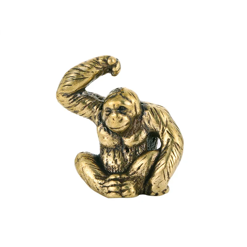 Arts and crafts gorilla statue decore brass ornaments brass cast ornament