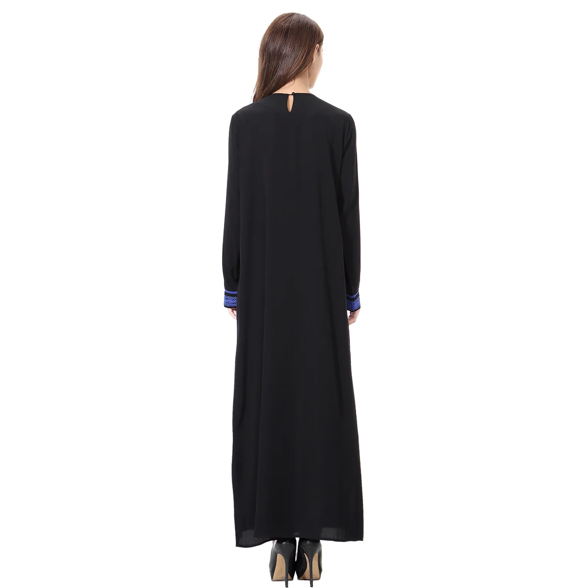 traditional muslim clothing abaya dubai black nida modest evening dress