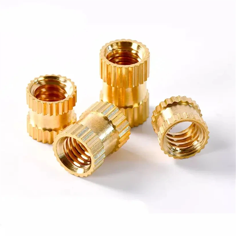 Insert OD Female Thread Embedding Brass Knurled Nut