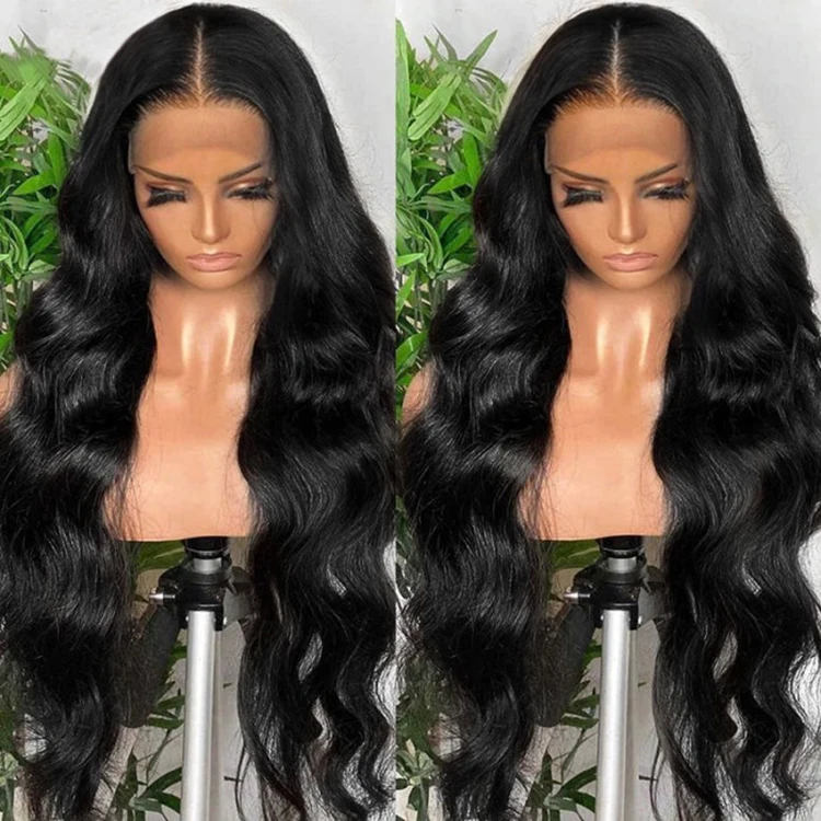 Body Wave 13x6 Human Hair HD Lace Front Wig Brazilian Virgin Remy Hair Pre Plucked Wig With Baby Hair Full Lace Frontal Wig Body