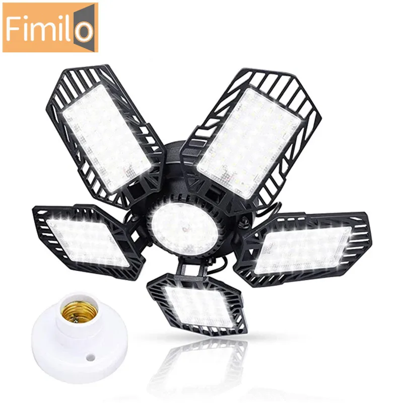
Fimilo 150W Garage light with 5+1 Deformable Multi-Position Panels 