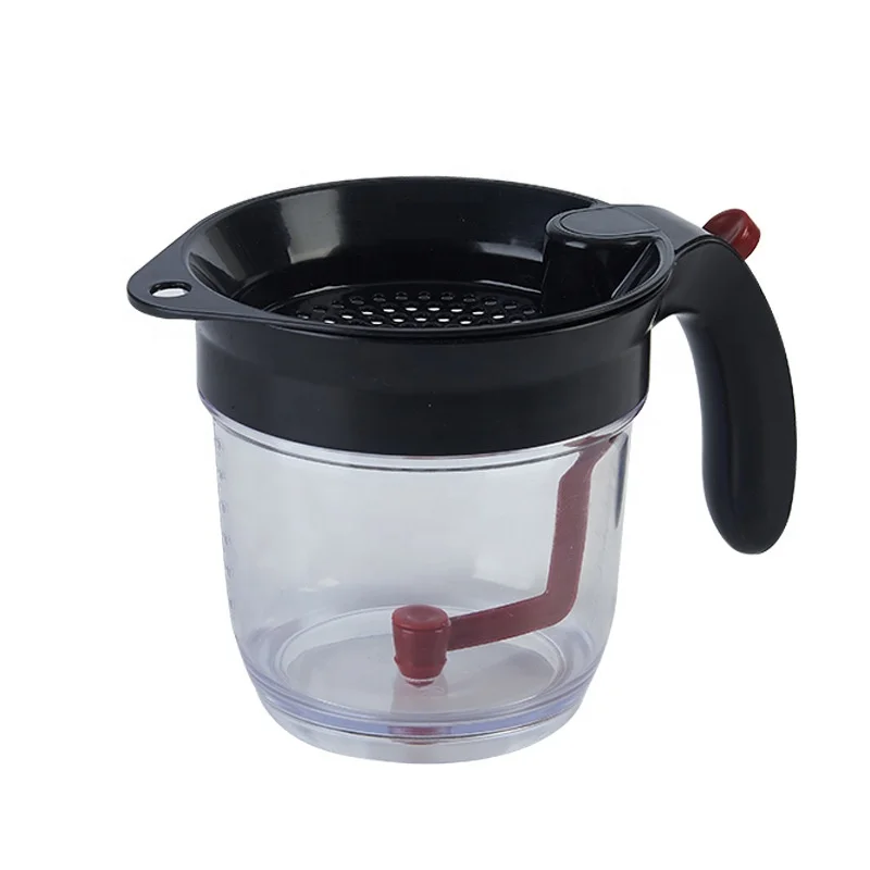 Restaurant centrifugal centrifuge olive air oil and water fat separator oil filter spoon with bottom release cooking tools