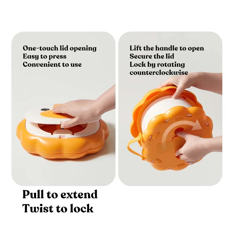 KUB Portable Folding Toilet Outdoor Travel Plastic Collapsible Baby Training Potty Seat for Kids