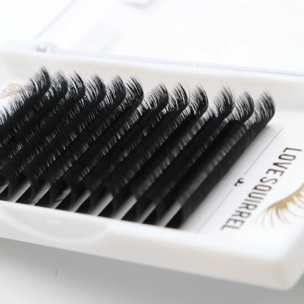 love squirrel Silk Blooming fast fan private label C D easy fan eyelash