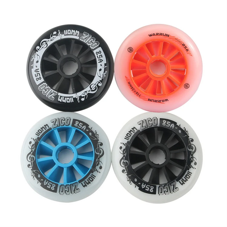 High Rebound PU Wheel Professional Carbon Speed Inline Skate Wheels 90mm 100mm 85A