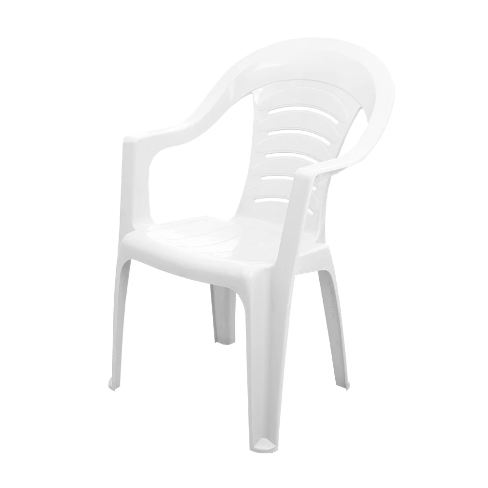 Luxury modern white plastic outdoor restaurant dining chair