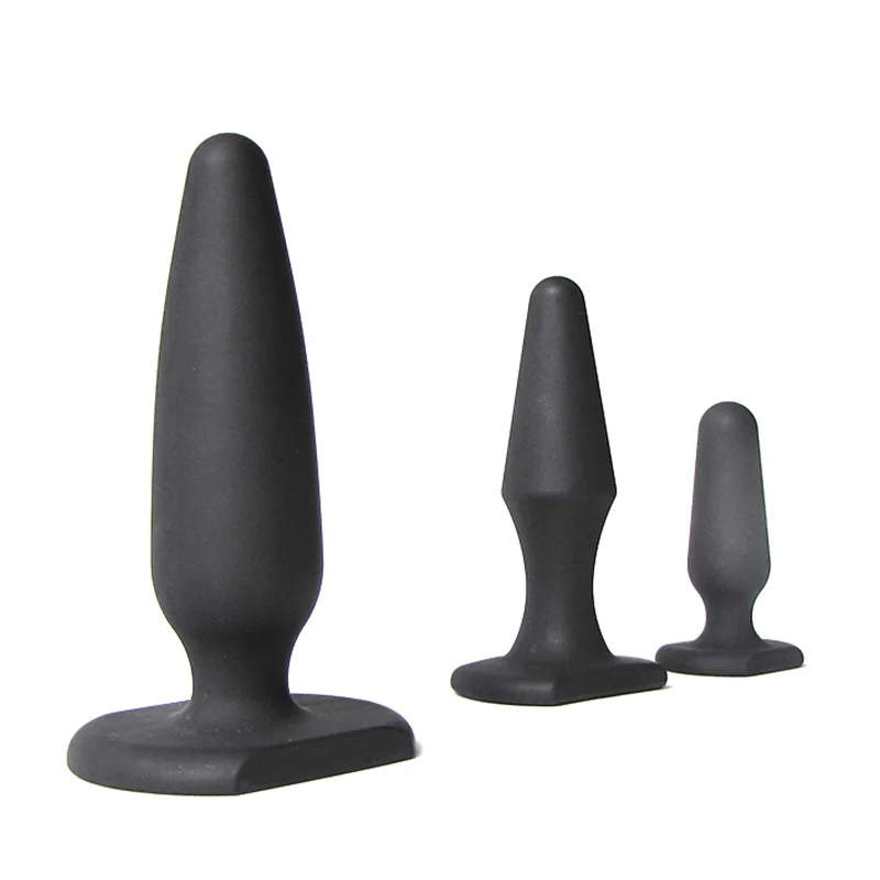 Konheal Medical grade silicone flexible butt plug sex toys Backyard masturbation anal small middle big long large anal plug set