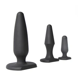 Konheal Medical grade silicone flexible butt plug sex toys Backyard masturbation anal small middle big long large anal plug set
