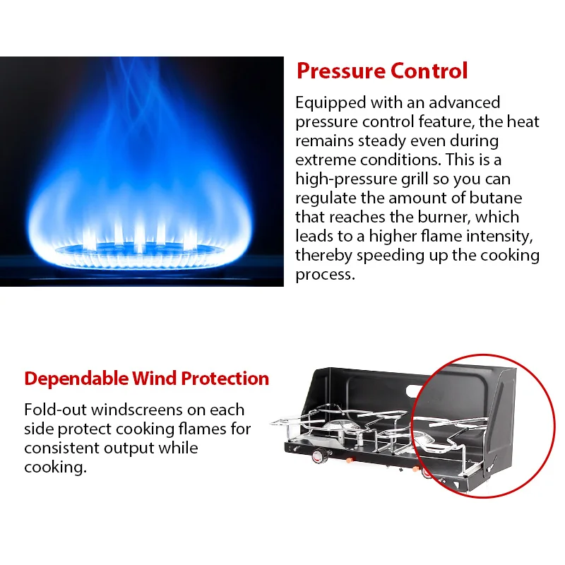 SV0357 Cheap Price Gas Cooker Outdoor Cooktops Camping Micro  Gas Burners G30 Kerosene Gas Pressure Stove