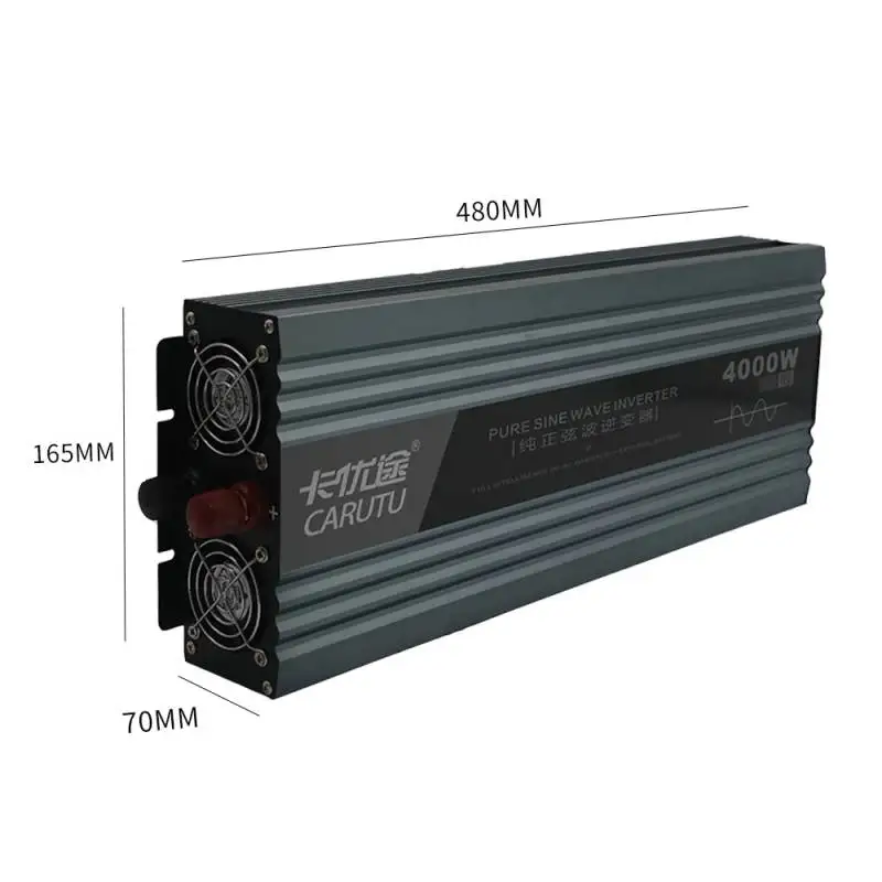 Power 12V 230V 4Kw 24V 220V Red 4000 Watt Car 4000Watt Kit Invert Pure Sine Wave Inverter 4000W