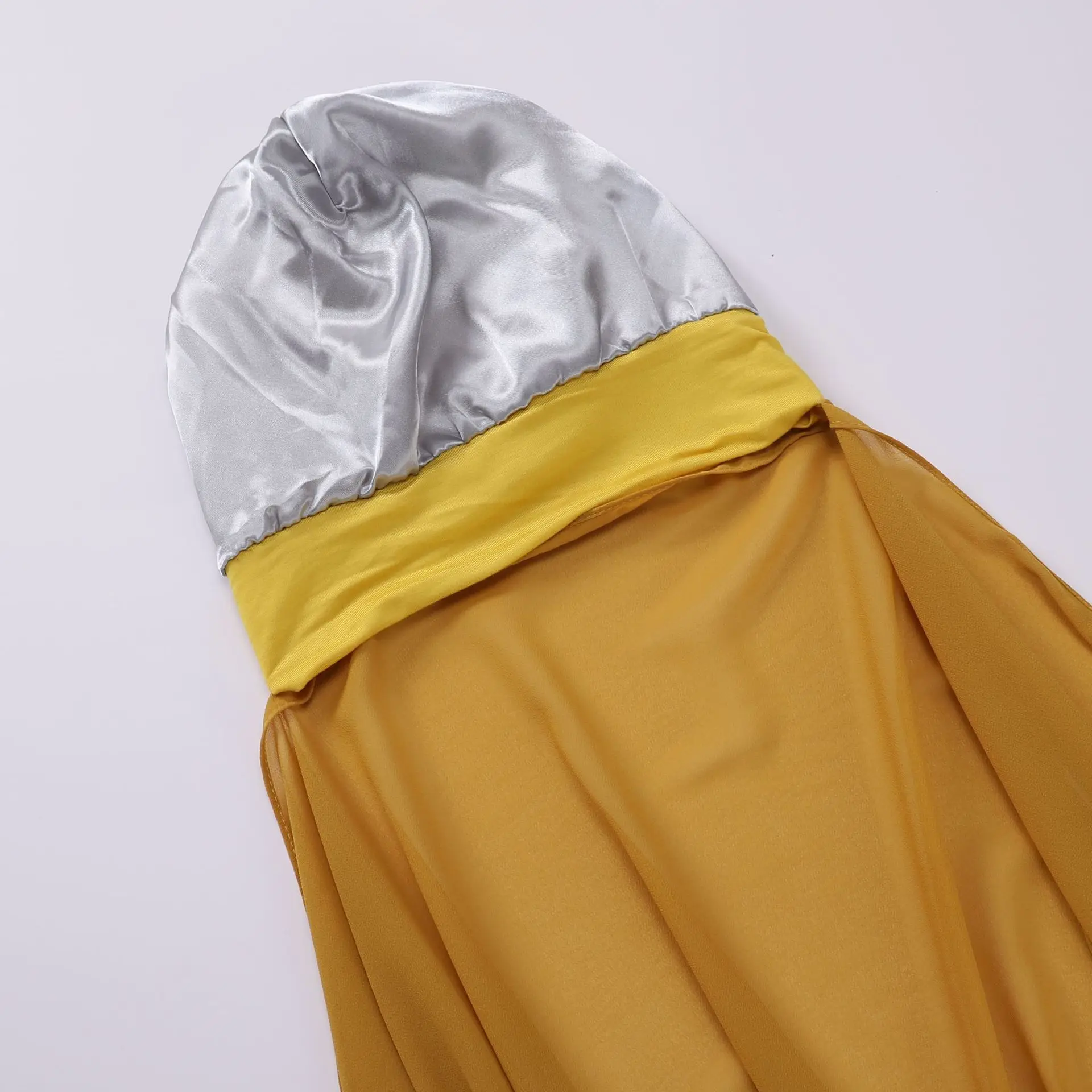 Newest Chiffon hijab with Satin Lined Bonnet Underscarf Custom made instant Hijab with Cap Silk Satin undercap