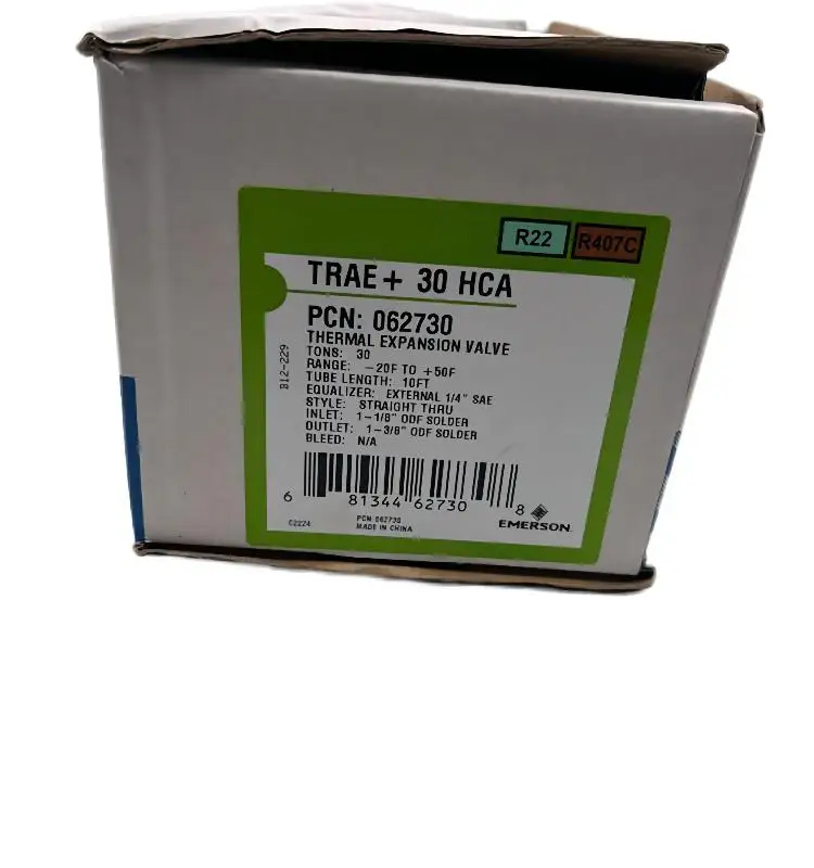 Новый термостатический расширительный клапан серии Emerson Alco TRAE 30hca 30TON R20/407C/DN35