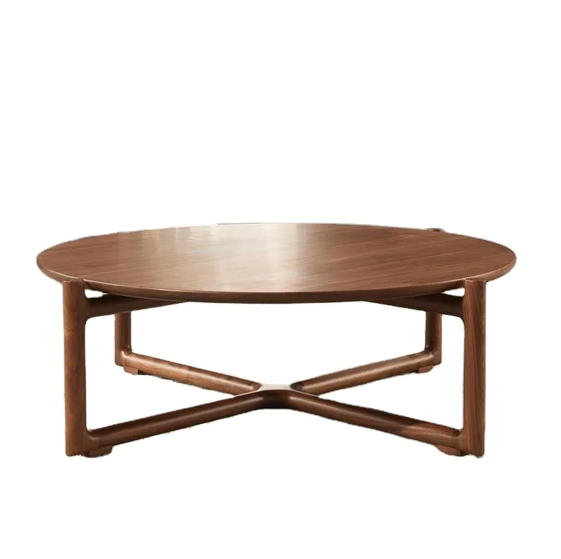 Легкая роскошная мебель из черного ореха для гостиной деревянный журнальный столик