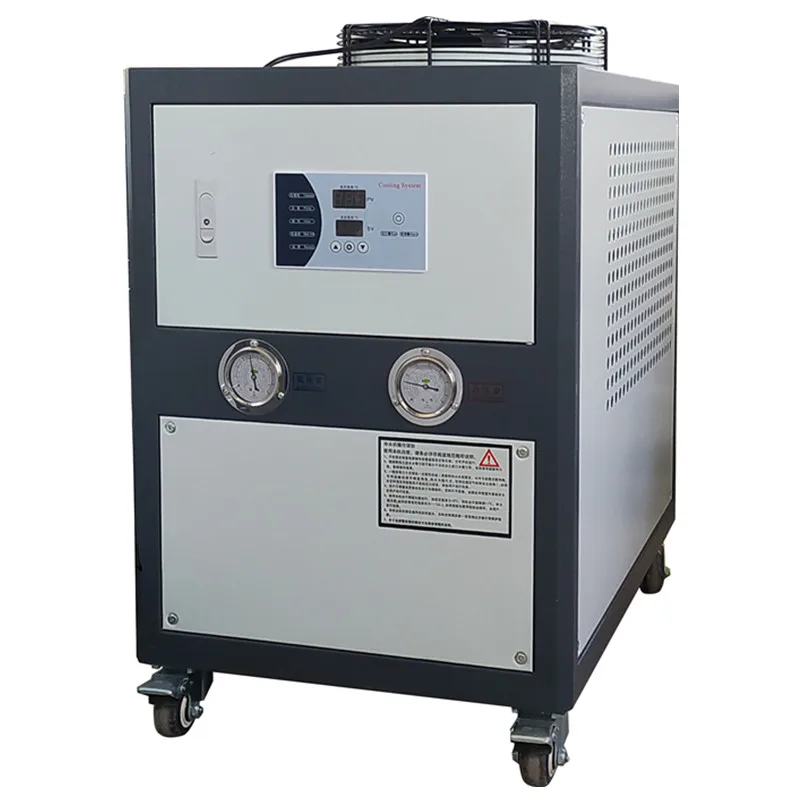 Auto  industrial Air water cooled chiller chiller for plastic machines 5HP mini air chiller