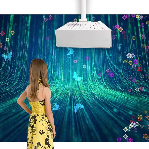 Defilabs All In One Interactive Projection And Floor Stand LCD Ad Monitor Events For Kids