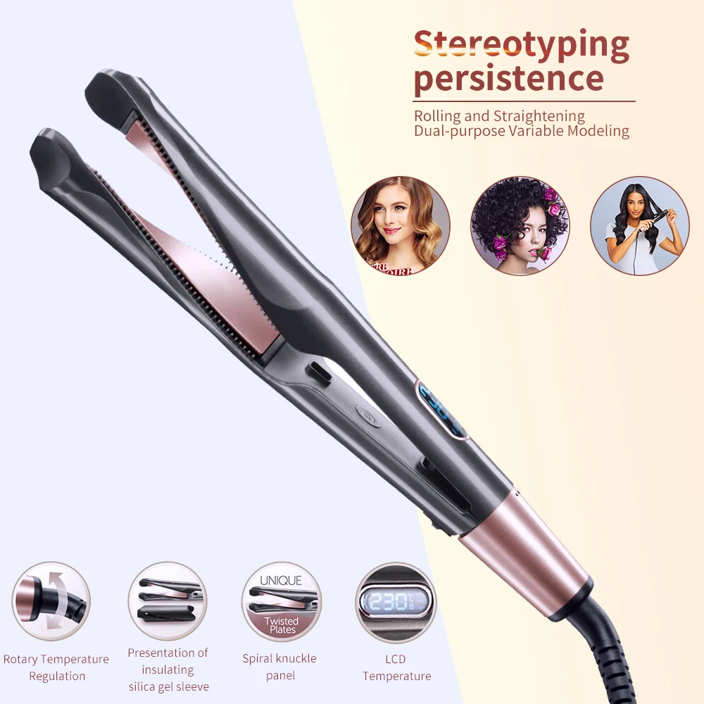 Wholesale Price Private Label Professional Hair Straightener PTC 450 degree Salon Curling Hair Flat Irons