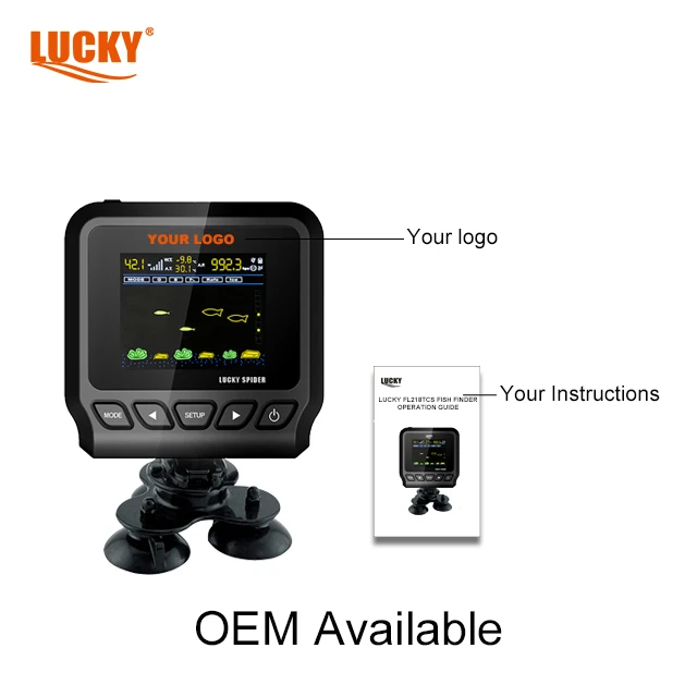 LUCKY FL218CS-T mobile fish finder echo sounder multibeam best cheap fish finder