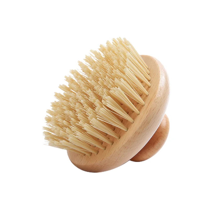 Натуральная бамбуковая щетка для тела с длинной ручкой и насадками ванной отшелушивания очистки душевой сухой