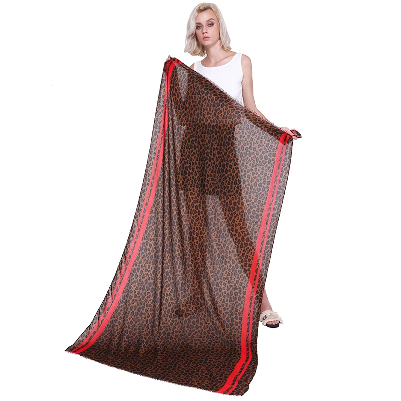 AOKO 2021 Новое поступление Модная женская Повседневная теплая мягкая шаль роскошные шарфы полосатый Леопардовый толстый шарф хиджаб