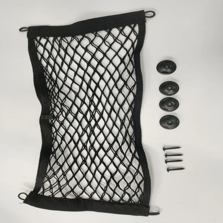 High elasticity storage bags for cars, elastic storage mesh bag at the back,car trunk storage bag