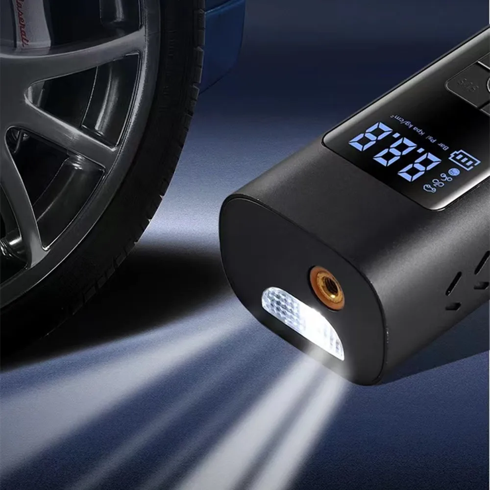 USB-зарядка беспроводной цифровой автомобильный воздушный компрессор мини портативный насос для автомобиля