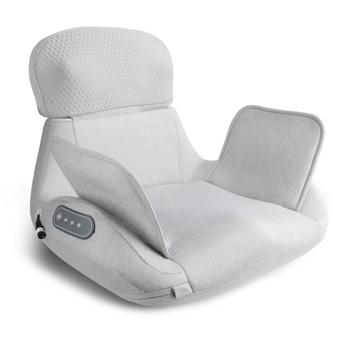 Emoka Portable Shiatsu Heated Massage Seat Cushion Electric Body Relaxation with Kneading for Back Waist Spine & Butt Chair Use