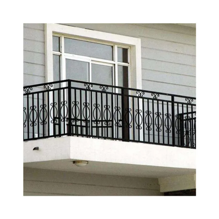 Balcony railing with square step pipe,wholesale aluminum step railing,High quality outdoor railing for steps suppliers