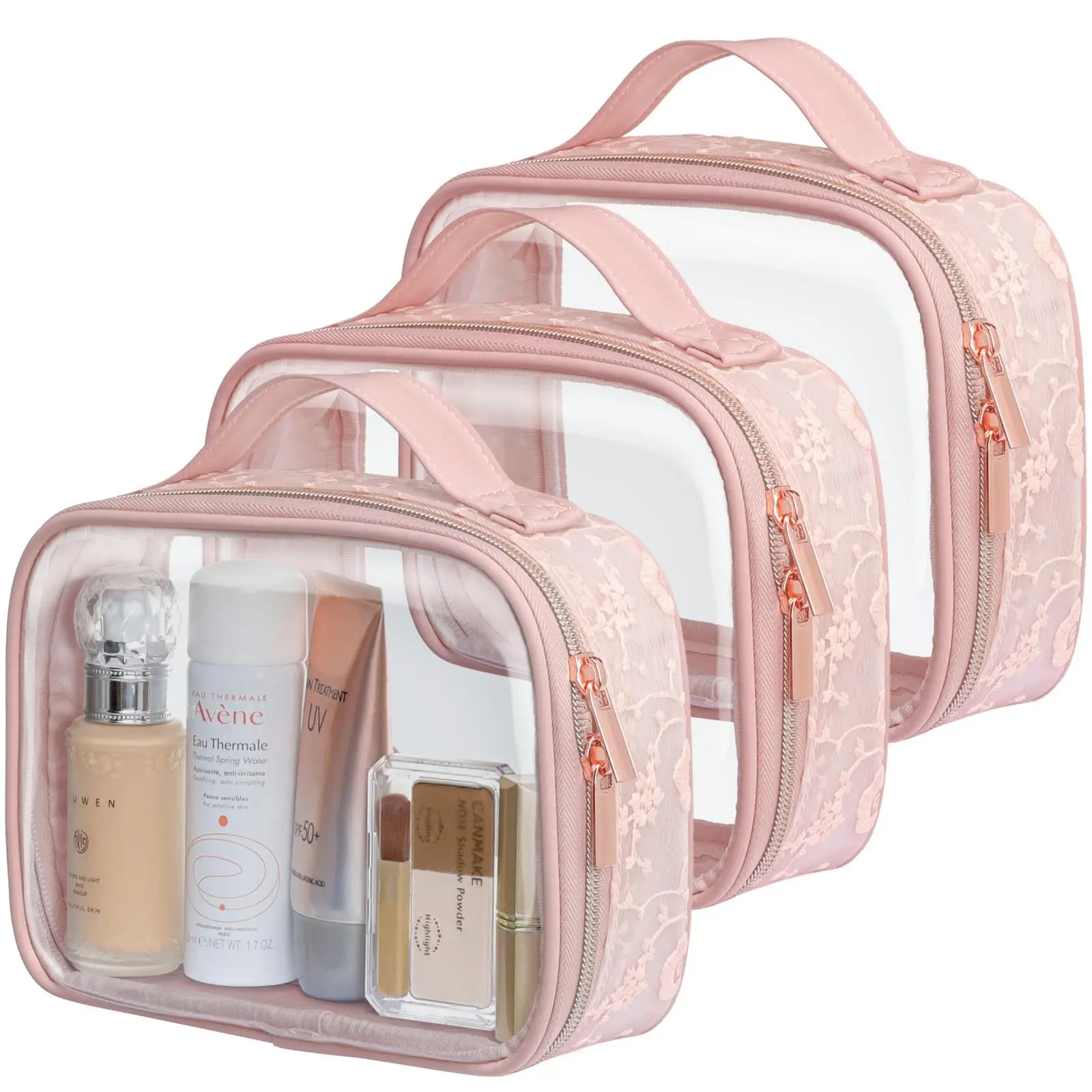 Fashion waterproof transparent travel Wash gargle bag to receive toiletry bags clear cosmetic makeup bag pvc