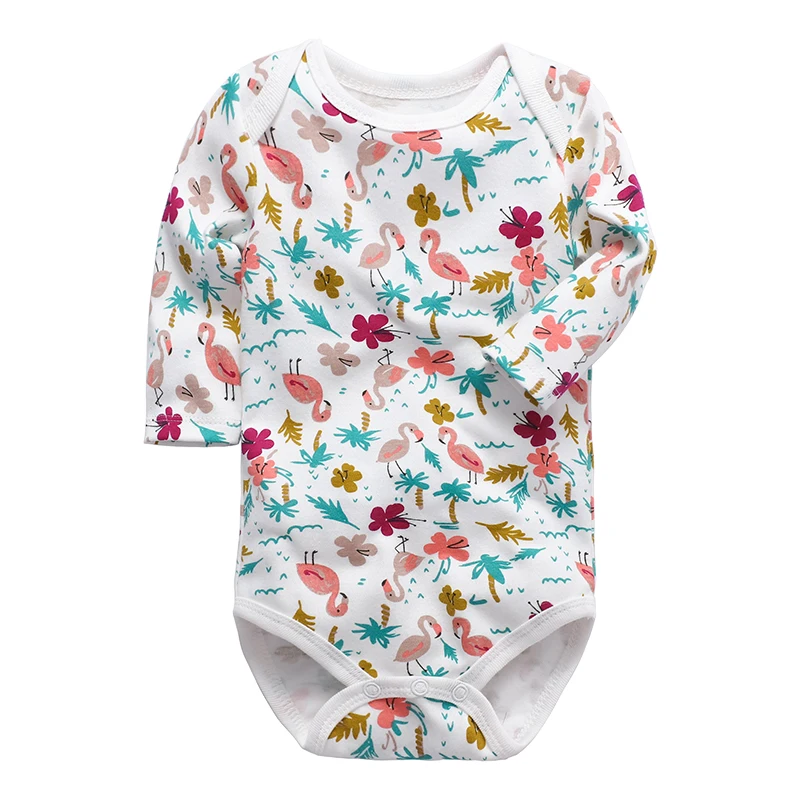 Professional factory baby rompers bodysuit 100% cotton long sleeve boys rompers