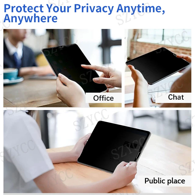 Factory Price 4 Way Privacy Screen Protector Anti Spy Matte Surface Glare for iPad 12.9