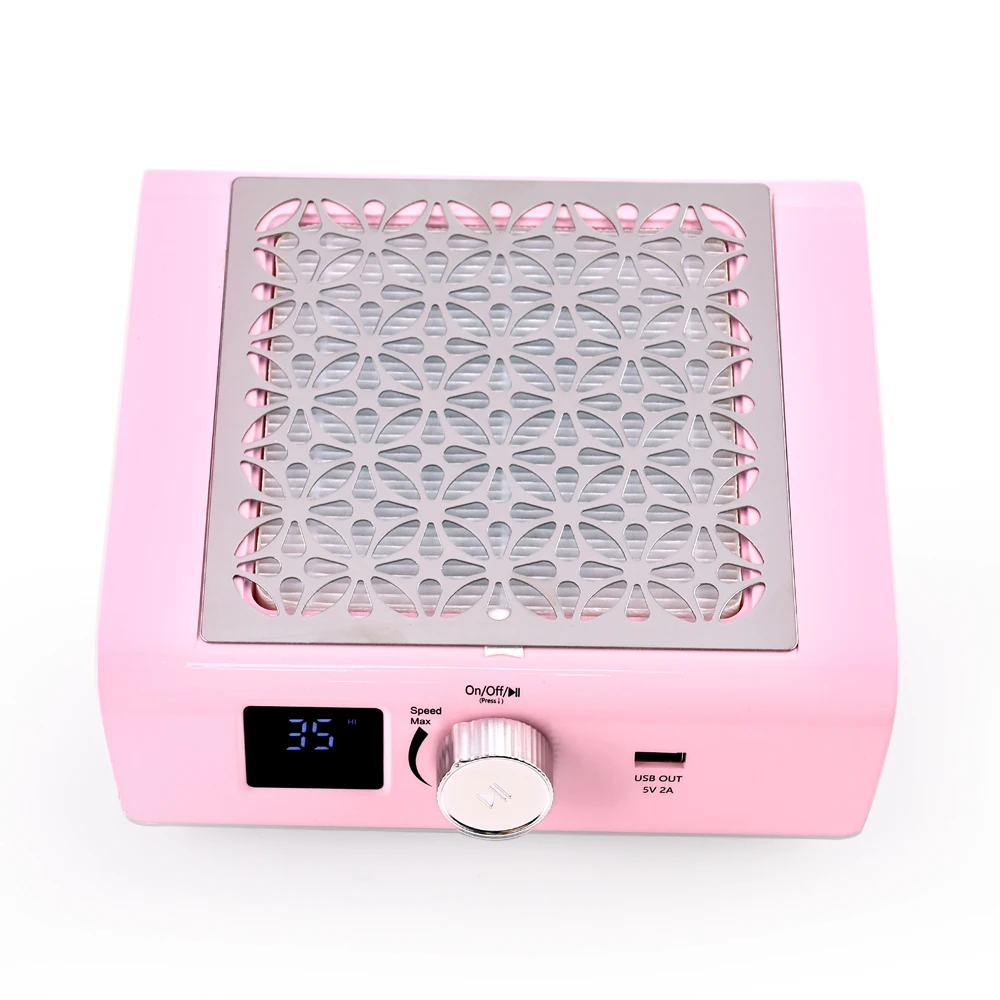 2024 85w Strong Power Brushless Motor Portable Cordless Nail Dust Collector Manicure Professional with Powerful Fan for Salon