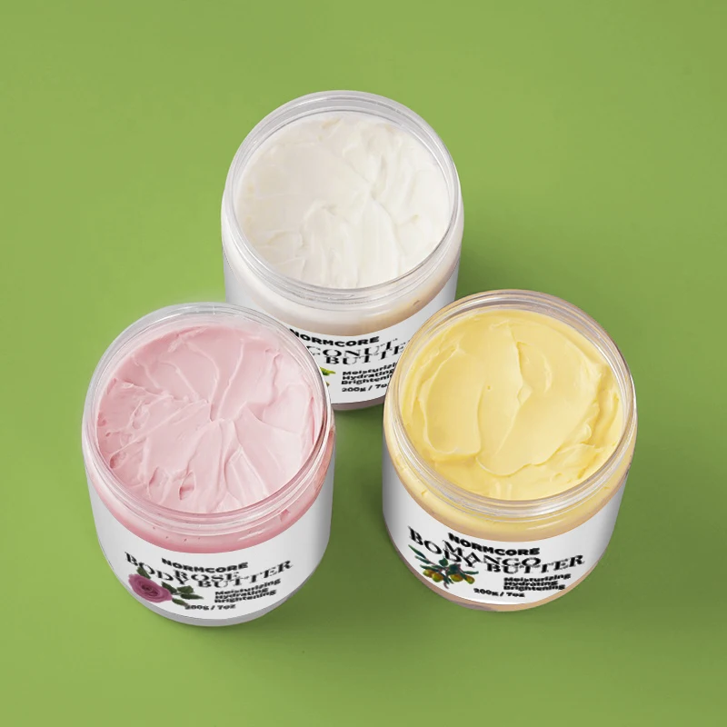 Private Label Custom 100% Natural Skin Care Whipped Moisturizing  Exfoliating Organic Colorful Body Butter