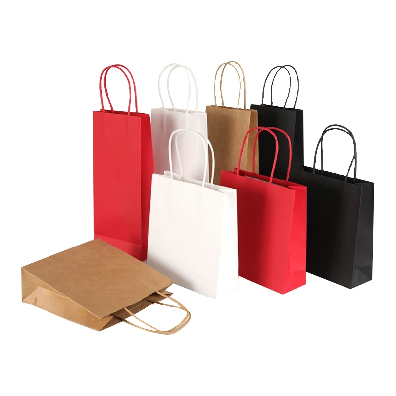 wholesale luxury black white cardboard paper bag print company store name paper shopping bag custom logo