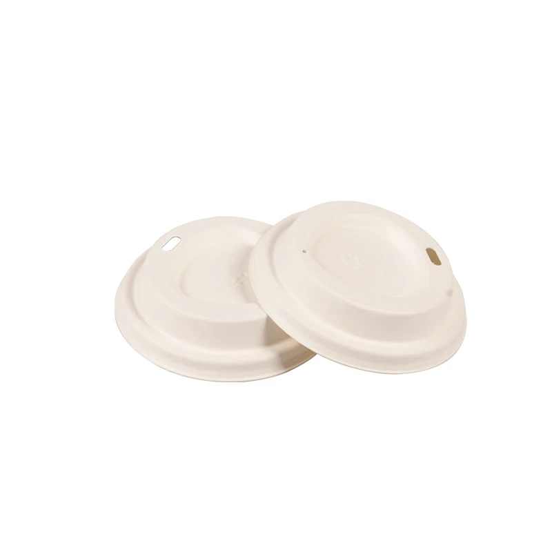 Биоразлагаемая одноразовая сахарная тростниковая слизь, бумажная целлюлоза, биоразлагаемая бумажная крышка, крышка для кофейной чашки, крышка