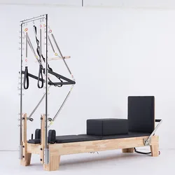 classic style fitness training folding wood pilates reformer springs machine bed sale