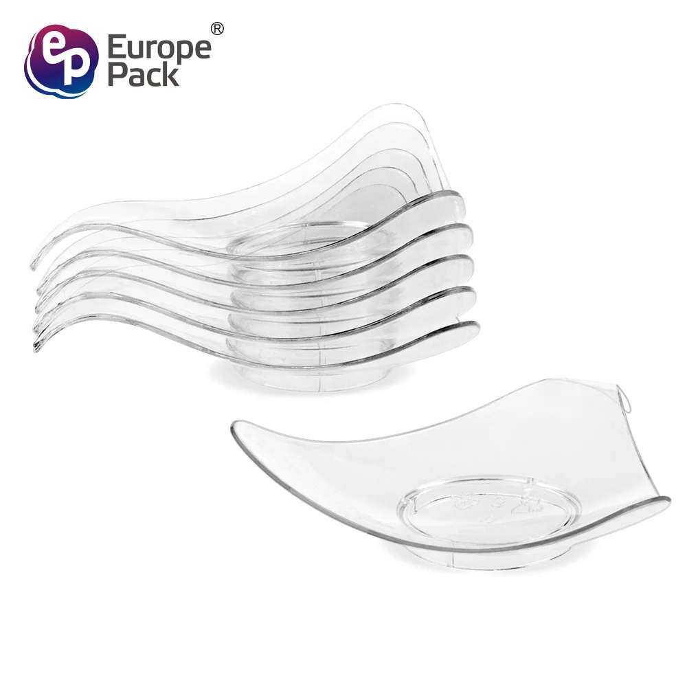 H0t sale food grade BPA free special shape clear disposable plastic sauce dish tray