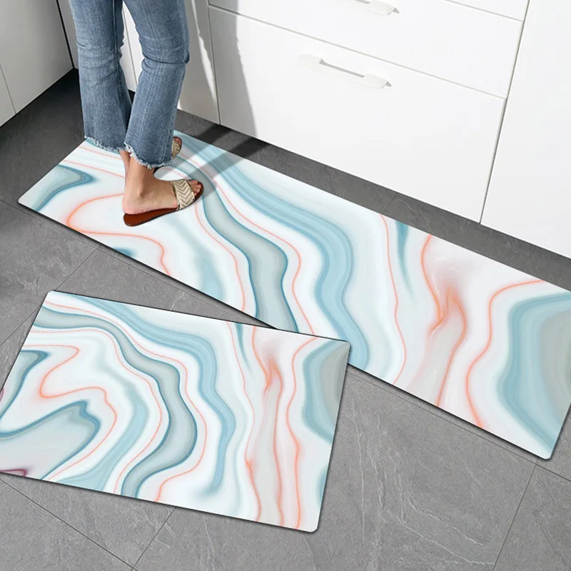 Non-slip Waterproof Mats And Rugs Kitchen Heavy Duty Pvc Cushioned Anti-fatigue Kitchen Rug For Home