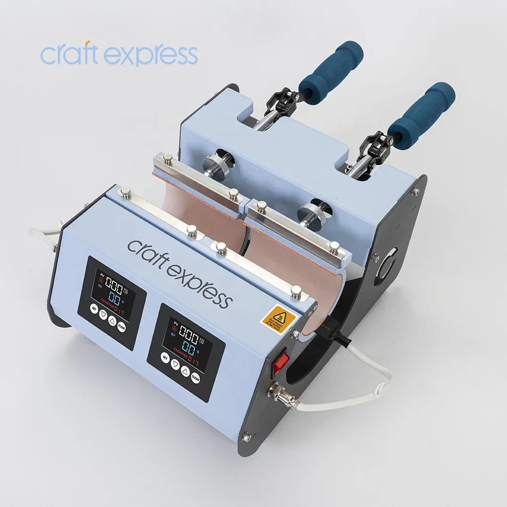 Craft Express Wholesale sublimacion maquin Two Station Mug Heat Press Skinny Tumbler Heat Transfer Printing Machine