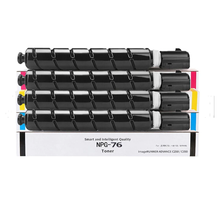 High Quality G76/GPR 58/C-EXV55  CMKY Toner Cartridge For CANON C256/C365/DX C25  C357 Copier Printer Spare Parts