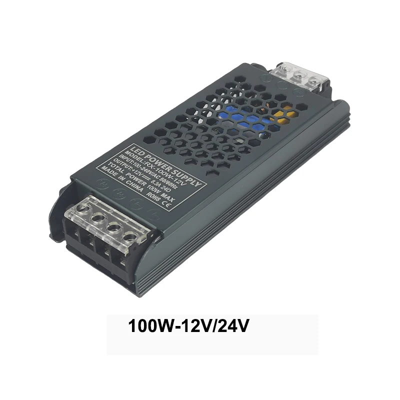 12V 24V Power Supply 60W 100W 200W 300W 400W LED Light Strip DC Switching LED Power Transformer