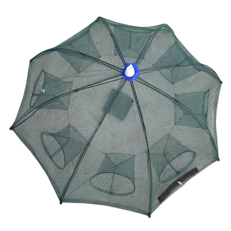 4/6/8/10/12/16/18/20 Holes Entrance Factory Make China Supplier Small Fish Trap Shrimp Trap Net Fishing Goods