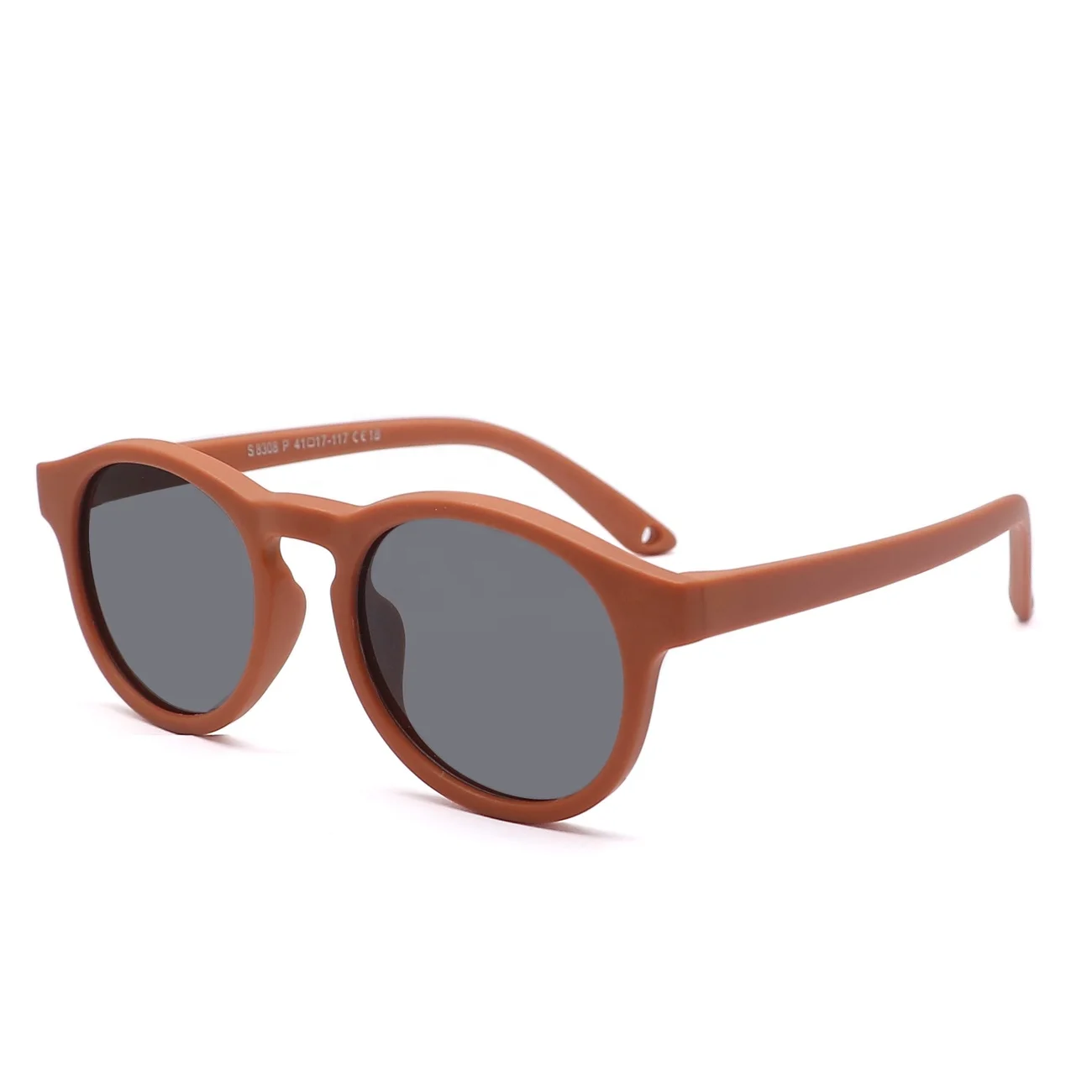 Высокое качество От 0 до 3 лет ТПИ детские солнцезащитные очки поляризованные с гибким круглым безопасный мягкий изготовленным на заказ логосом для маленьких мальчиков и девочек Солнцезащитные ремешком