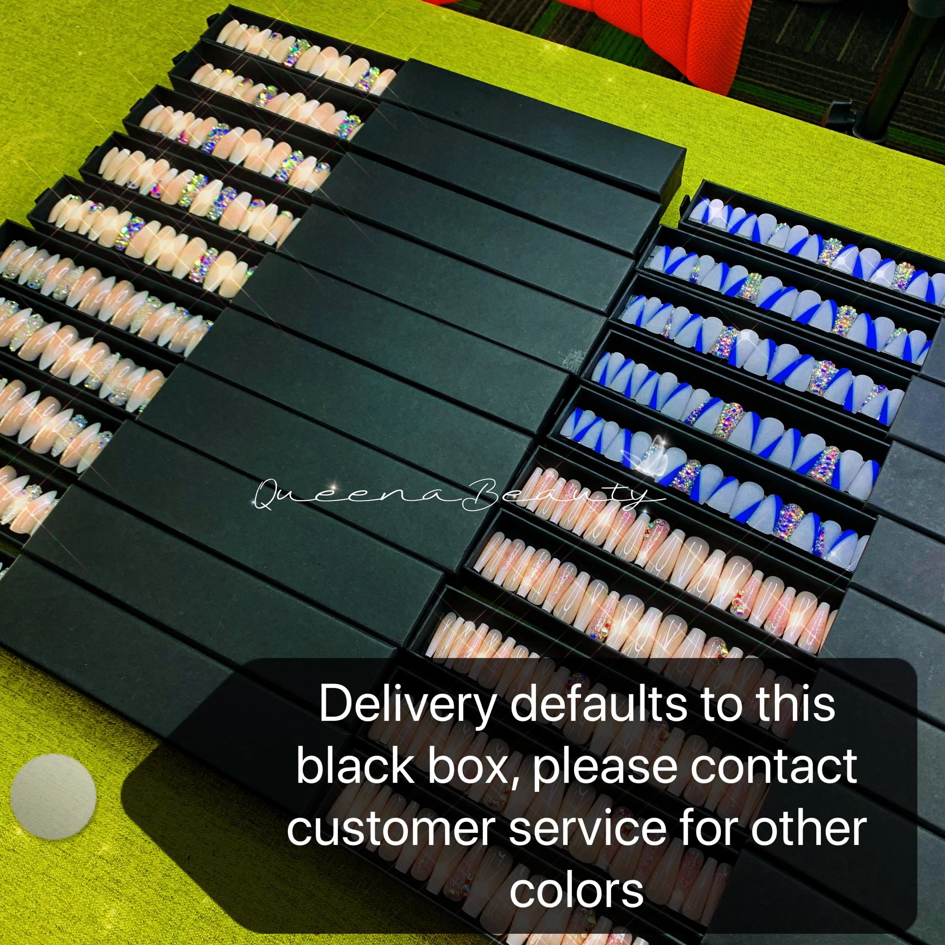 Q  Popular Manicure Long Ballet Press On Nails Fakes Nail In Artificial Fingernails