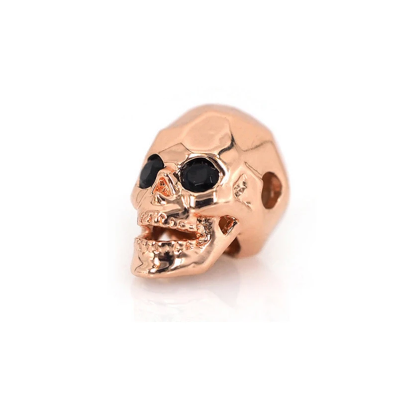 
China big hole hole halloween european connector spacer custom bead spacers brass pave bead beads for jewelry making 