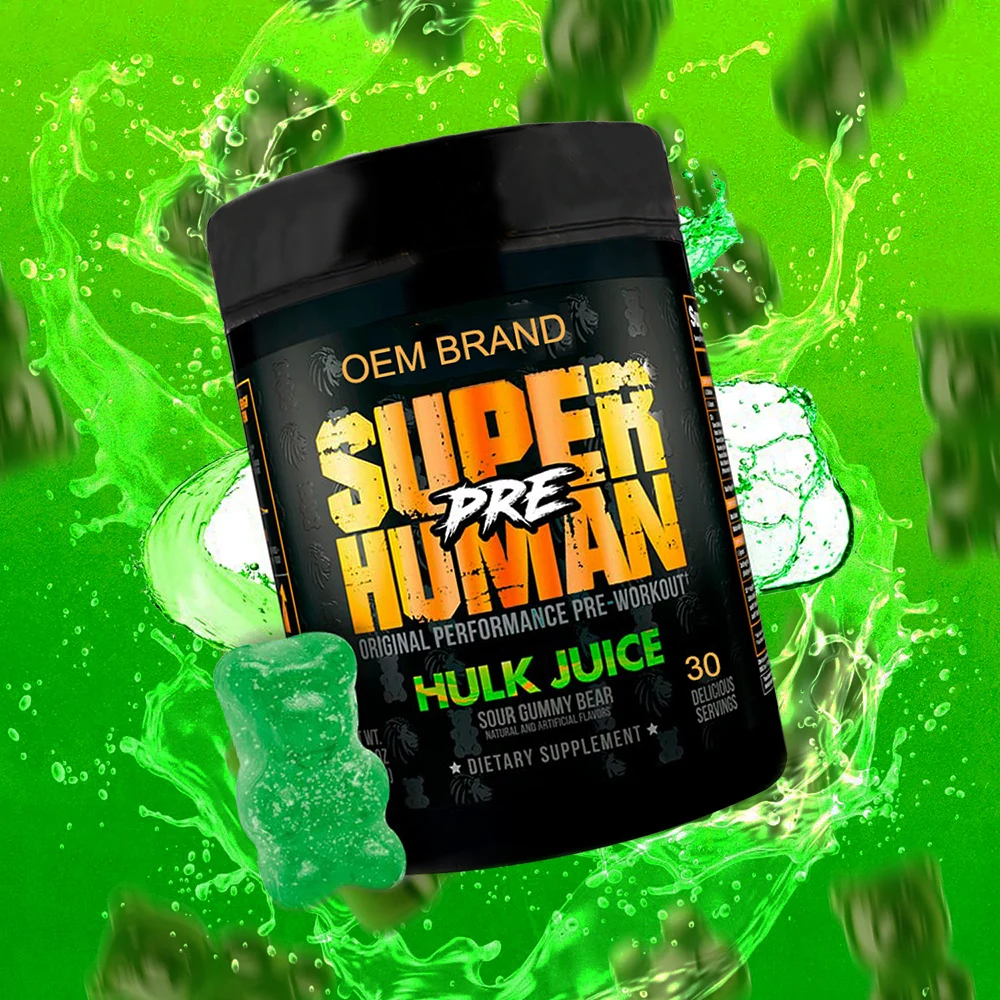 Premium Creatine Gummy Bear Pre Workout for Muscle Building Supplement Creatine Monohydrate Gummies for Men Women