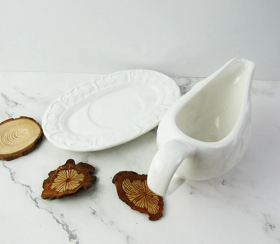 white porcelain gravy boat thanksgiving festival design gravy boat with saucer ceramic gravy boat