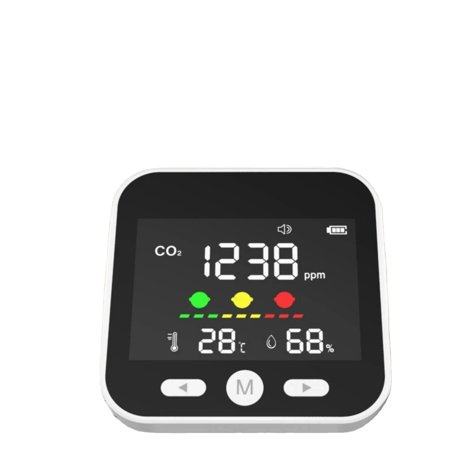 Medidor co2 Real-Time Detection of Air Monitor for Home Environment and Workplace Air Quality Monitor Indoor CO2 Detector